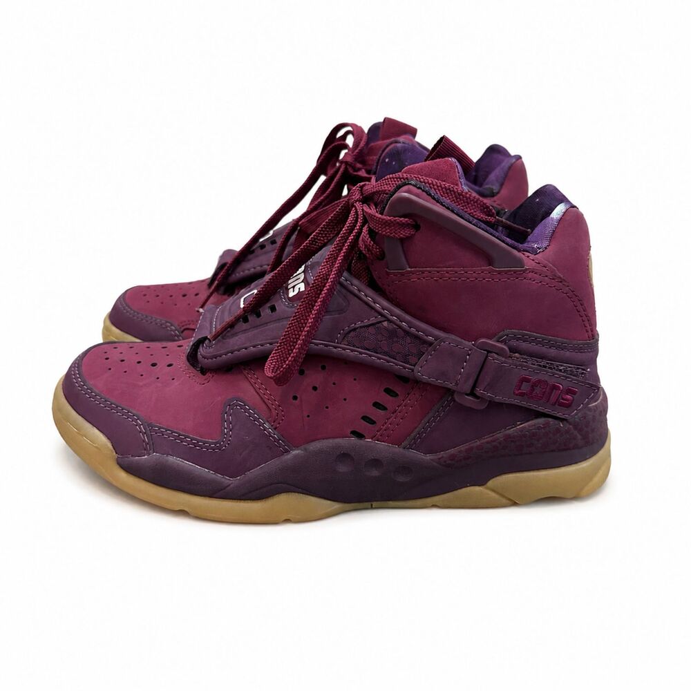 Converse Aero Jam Invader Mid Port Elderberry Burgundy Mens 6.5 Sneaker 146707C